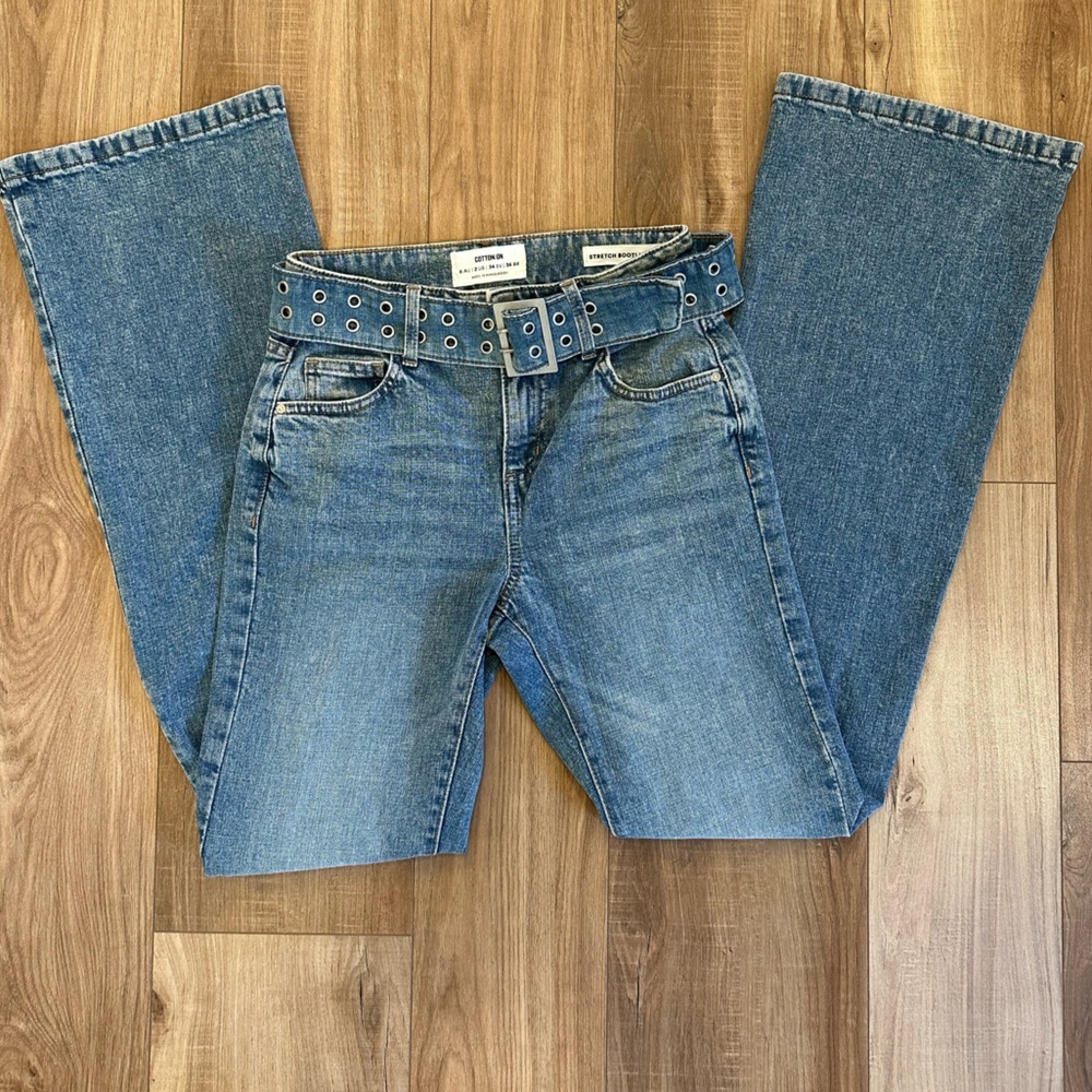 Cotton on stretchy boot leg jeans